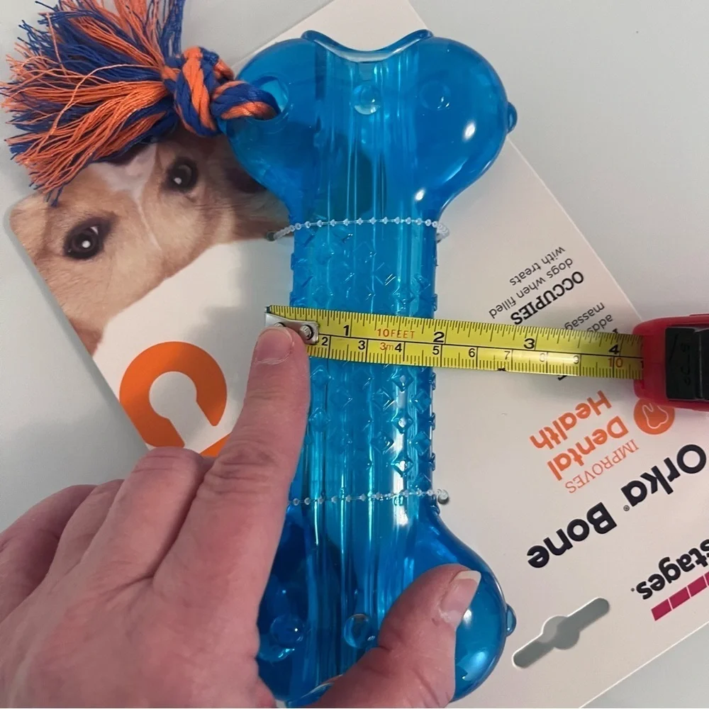 Petstages Orka Bone Dog Chew Toy - Durable Dental Toy for Medium/Large Dogs-NWT